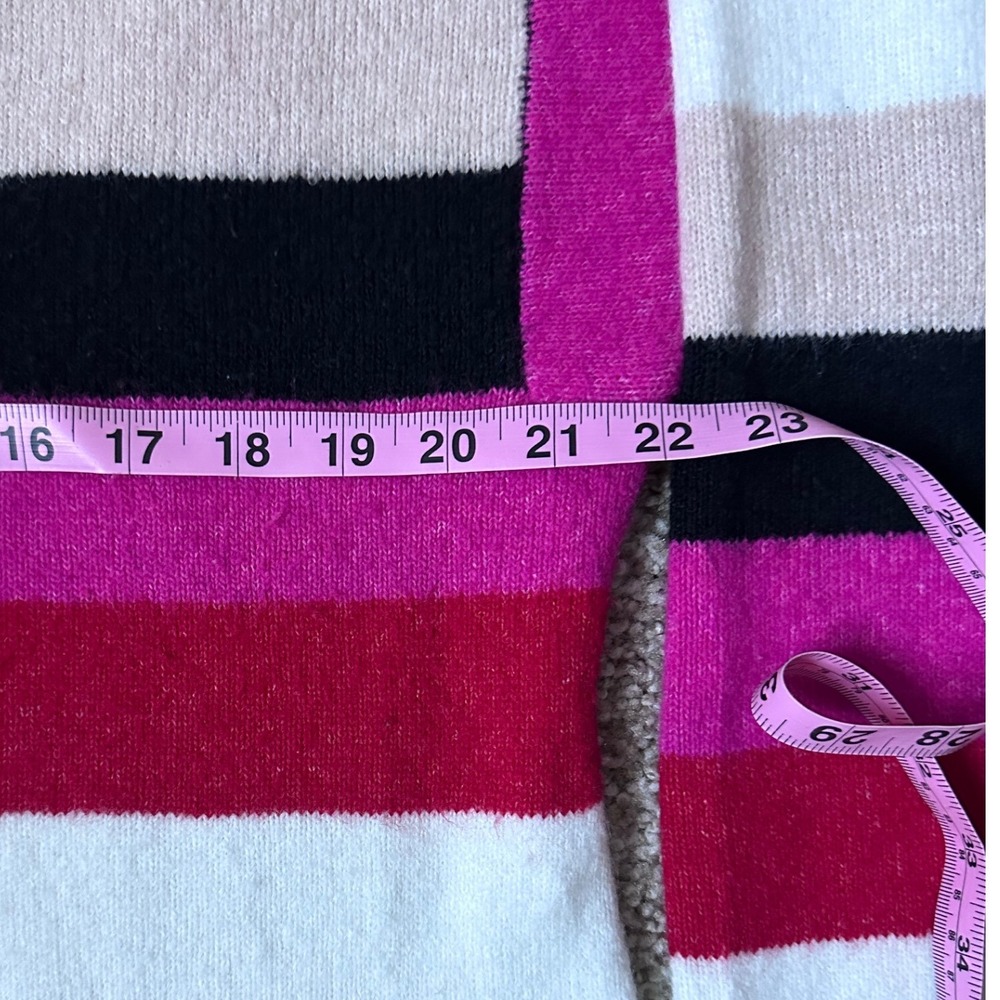 LOFT Outlet Striped Crew Neck Long Sleeve Sweater Women's Size L - Picture 10 of 10
